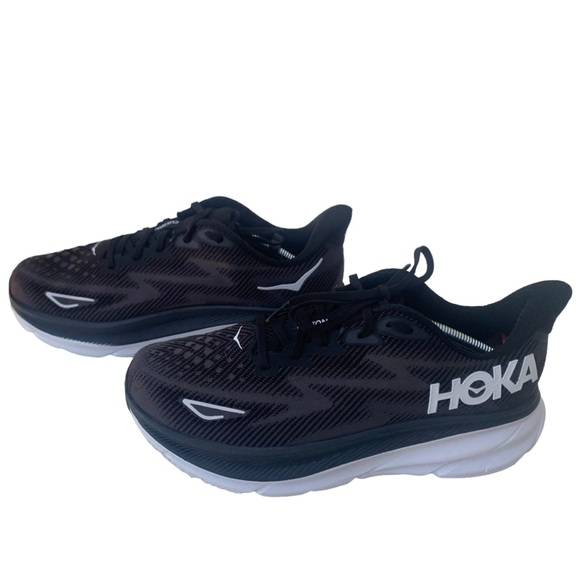 Hoka Shoes - Hoka Clifton 9 Women’s Black Running Shoe Sz10W Lightweight